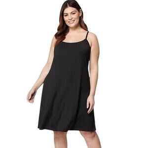 32 Degrees Women’s Cool Flowy Bra Dress Small Black Shelf Bra Stretch Casual